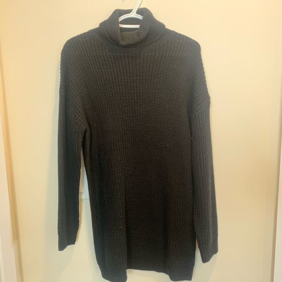 Long sleeved black Sweater Dress - Picture 2 of 3